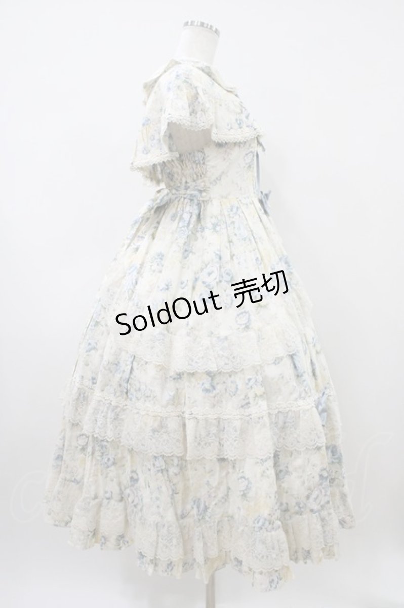 画像3: metamorphose / ロザリーケープ付きジャンパースカート サイズ1 パウダーブルー H-26-04-10-1026-ME-OP-NS-ZH (3)