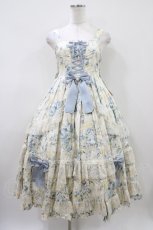 画像6: metamorphose / ロザリーケープ付きジャンパースカート サイズ1 パウダーブルー H-26-04-10-1026-ME-OP-NS-ZH (6)