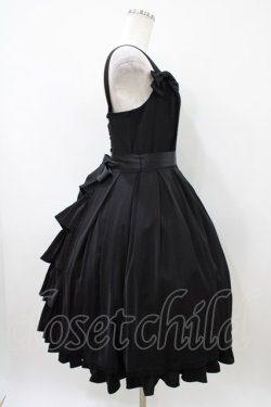 画像3: LIEF / ノーブルシフォンバッスルジャンパースカート M ブラック H-26-04-10-1027-LO-OP-NS-ZH