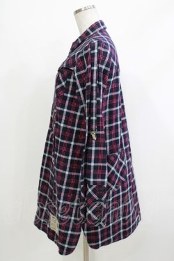 画像2: PEACE NOW / チェックシャツワンピース  ネイビー H-26-04-10-054-PU-OP-KB-ZH