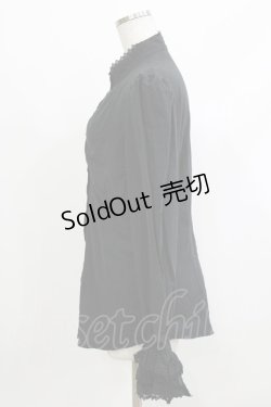 画像2: Moi-meme-Moitie / 3段フリルブラウス  ブラック H-26-04-10-055-MO-BL-KB-ZH