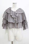 merry jenny / フリルボレロ  グレー H-26-04-10-056-LO-TO-KB-ZH