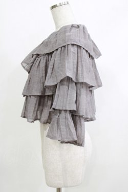 画像2: merry jenny / フリルボレロ  グレー H-26-04-10-056-LO-TO-KB-ZH