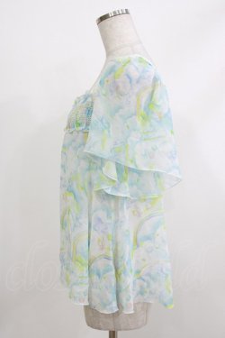 画像2: Candy Stripper / プリントシアートップス  サックス H-26-04-10-059-PU-TO-KB-ZH