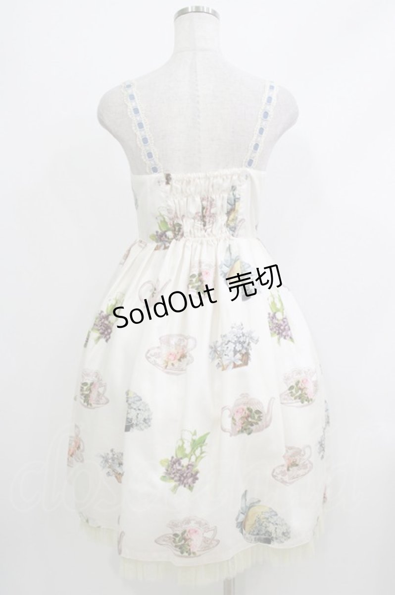 画像3: Emily Temple cute / Flower TEA PARTYキャミソールワンピース  オフホワイト H-26-04-10-006-ET-OP-KB-ZH (3)