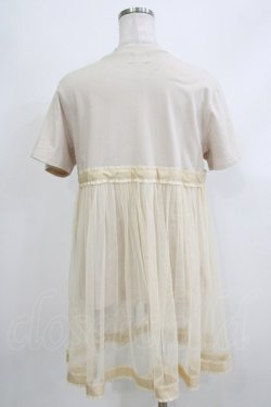 画像3: merry jenny / チュールレイヤードTシャツ  ベージュ H-26-04-10-062-LO-TO-KB-ZH