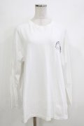 Candy Stripper / TOKYO PANDA CLUB L/S Tシャツ 2(M) ホワイト H-26-04-10-063-PU-TO-KB-ZH