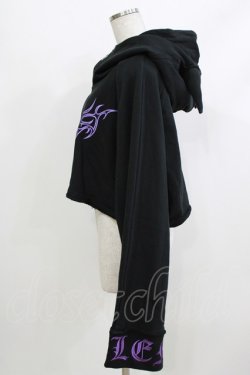 画像2: REFLEM / クロップスタンドジップアップパーカー  ブラック H-26-04-10-064-PU-TO-KB-ZH