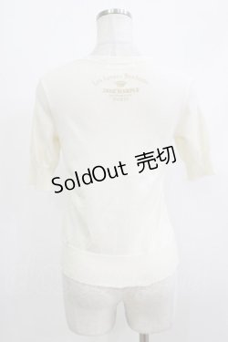 画像3: Jane Marple / Savons du Bonheurのデコパージュカーディガン  アイボリー H-26-04-10-065-JM-TO-KB-ZH