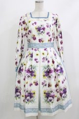 Melody BasKet / パンジースカーフワンピース  アイボリー H-26-04-10-007-LO-OP-KB-ZH