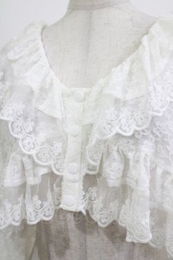 画像4: merry jenny / スカラップfrillボレロ  オフホワイト H-26-04-10-067-LO-TO-KB-ZH