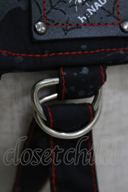 画像3: HN+nois / ウエストポーチ  黒×赤 H-26-04-10-070-HN-BG-AK-ZH