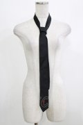 BPN / ロゴ刺繍ネクタイ  黒 H-26-04-10-072-GO-ZA-AK-ZH