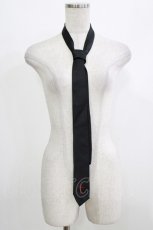 画像1: BPN / ロゴ刺繍ネクタイ  黒 H-26-04-10-072-GO-ZA-AK-ZH (1)