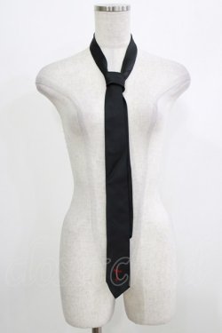 画像1: BPN / ロゴ刺繍ネクタイ  黒 H-26-04-10-072-GO-ZA-AK-ZH