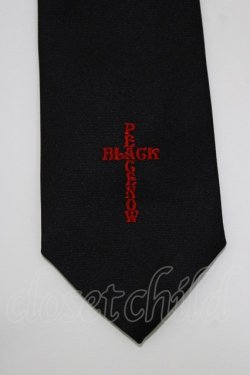 画像2: BPN / ロゴ刺繍ネクタイ  黒 H-26-04-10-072-GO-ZA-AK-ZH
