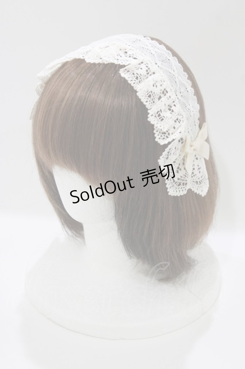 画像1: Melody BasKet / Nightingaleレースヘアクリップ  アイボリー H-26-04-10-075-LO-AC-KB-ZH (1)