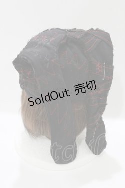 画像2: h.NAOTO / うさ耳カスタム帽子  黒 H-26-04-10-076-HN-AC-AK-ZH