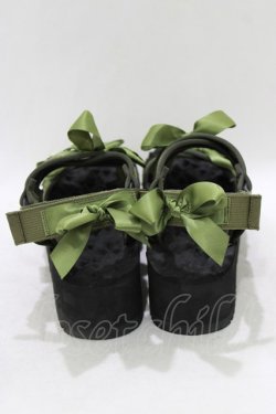 画像3: merry jenny / クロスリボンベルクロサンダル M カーキ H-26-04-10-077-LO-SH-KB-ZH