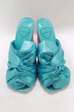 画像1: merry jenny / リボンミュール M ブルー×ピンク H-26-04-10-078-LO-SH-KB-ZH