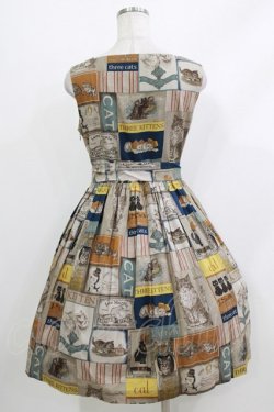 画像3: Jane Marple / Old Catポスタースクエアドレス  ネイビー H-26-04-10-001-JM-OP-KB-ZH