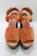 画像1: merry jenny / ベロアキルティング厚底サンダル M オレンジ H-26-04-10-080-LO-SH-KB-ZH (1)