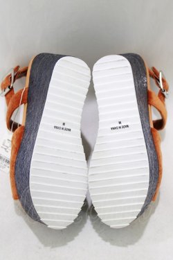 画像4: merry jenny / ベロアキルティング厚底サンダル M オレンジ H-26-04-10-080-LO-SH-KB-ZH