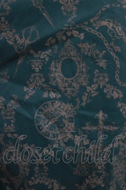画像4: Ozz Croce / プリントギャザースカート  グリーン×グレーチュール H-26-04-10-014-OO-SK-KB-ZH