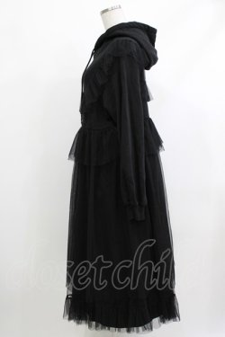 画像2: Candy Stripper / TULLE LAYERED ONE-PIECE  ブラック H-26-04-10-016-PU-OP-KB-ZH