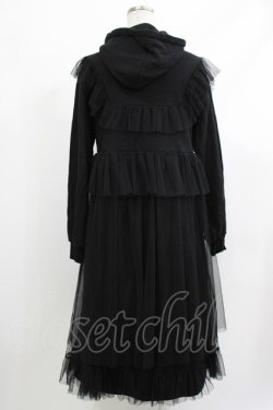 画像3: Candy Stripper / TULLE LAYERED ONE-PIECE  ブラック H-26-04-10-016-PU-OP-KB-ZH