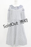 Candy Stripper / GINGHAM TULLEワンピース  ネイビー H-26-04-10-017-PU-OP-KB-ZH