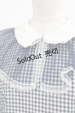 画像4: Candy Stripper / GINGHAM TULLEワンピース  ネイビー H-26-04-10-017-PU-OP-KB-ZH
