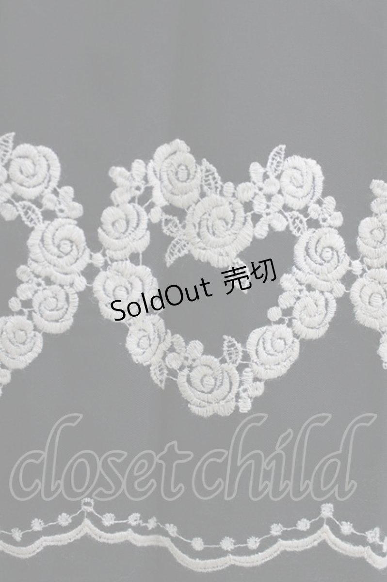 画像4: Leur Getter / フラワーハート刺繍エプロンワンピース  ブラック H-26-04-10-002-LU-OP-KB-ZH (4)