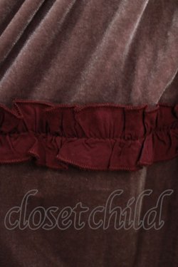 画像4: merry jenny / サス付フリルベロアスカート  ボルドー H-26-04-10-020-LO-SK-KB-ZH