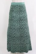 Candy Stripper / レオパードニットスカート  ミントグリーン H-26-04-10-021-PU-SK-KB-ZH