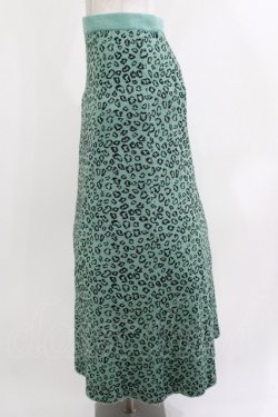 画像2: Candy Stripper / レオパードニットスカート  ミントグリーン H-26-04-10-021-PU-SK-KB-ZH