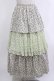 画像1: merry jenny / floralティアードスカート  グリーン H-26-04-10-022-LO-SK-KB-ZH (1)