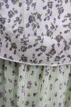 画像4: merry jenny / floralティアードスカート  グリーン H-26-04-10-022-LO-SK-KB-ZH