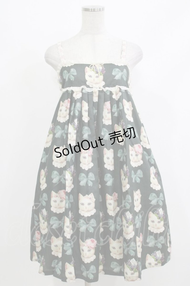 画像1: Leur Getter / Dress Up Catキャミワンピース  グリーン H-26-04-10-023-LU-OP-KB-ZH (1)