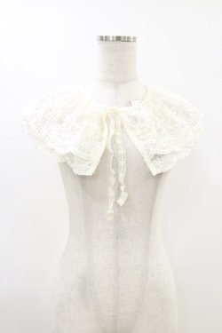 画像1: m petit by misako / AMレースツケエリ  アイボリー H-26-04-11-001-LO-ZA-NS-ZH