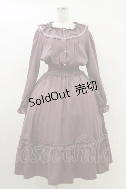 画像1: m petit by misako / AOK*フリルカラータックワンピース LL ピンク H-26-04-11-043-LO-OP-NS-ZH