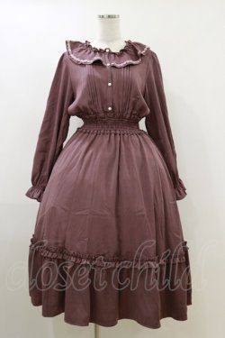 画像1: m petit by misako / AOK*フリルカラータックワンピース L ピンク H-26-04-11-044-LO-OP-NS-ZH