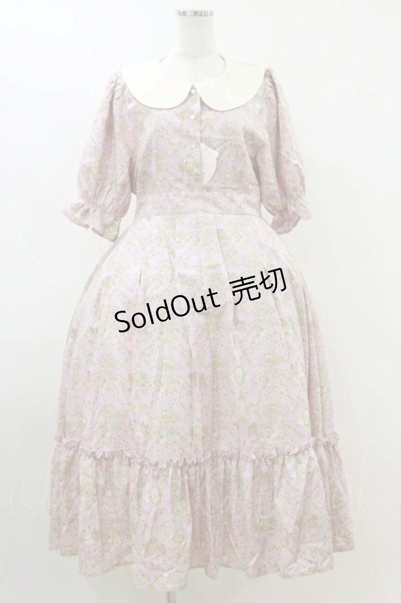 画像1: m petit by misako / NINA’Sコラボトワルドジュイワンピース L ピンク H-26-04-11-047-LO-OP-NS-ZH (1)