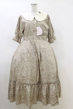 画像1: m petit by misako / NINA’Sコラボトワルドジュイワンピース L ベージュ H-26-04-11-048-LO-OP-NS-ZH