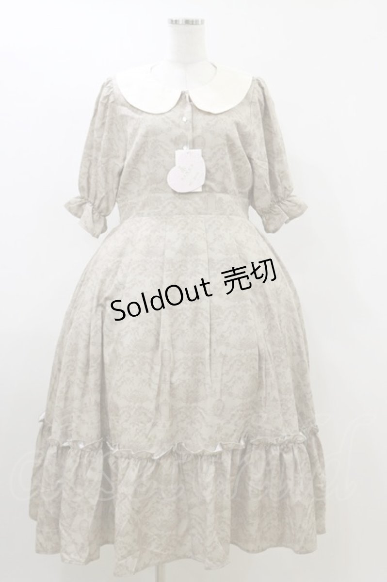 画像1: m petit by misako / NINA’Sコラボトワルドジュイワンピース L ベージュ H-26-04-11-050-LO-OP-NS-ZH (1)