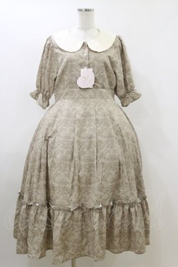 画像1: m petit by misako / NINA’Sコラボトワルドジュイワンピース L ベージュ H-26-04-11-050-LO-OP-NS-ZH