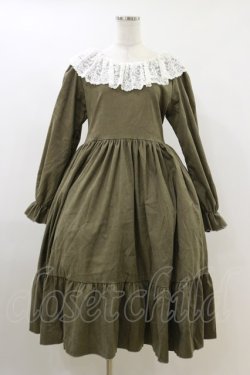 画像1: marcHenTica / レースカラーワンピース Free カーキ H-26-04-11-053-LO-OP-NS-ZH