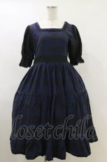 画像1: marcHenTica / チェックワンピース Free ネイビー H-26-04-11-055-LO-OP-NS-ZH (1)