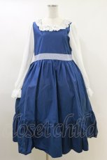 画像1: marcHenTica / チェック切替ワンピース Free ブルー H-26-04-11-056-LO-OP-NS-ZH (1)