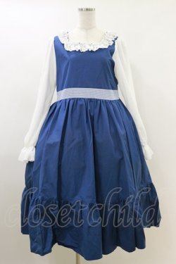 画像1: marcHenTica / チェック切替ワンピース Free ブルー H-26-04-11-056-LO-OP-NS-ZH